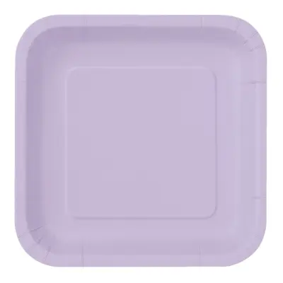 Pappersassietter Kvadrat Ljuslila - 16-pack