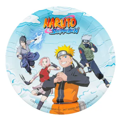 Pappersassietter Naruto Shippuden - 8-pack