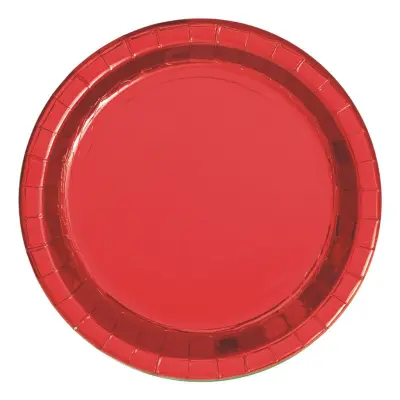 Pappersassietter Röda Metallic - 8-pack