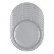 Pappersassietter Silver Metallic - 8-pack