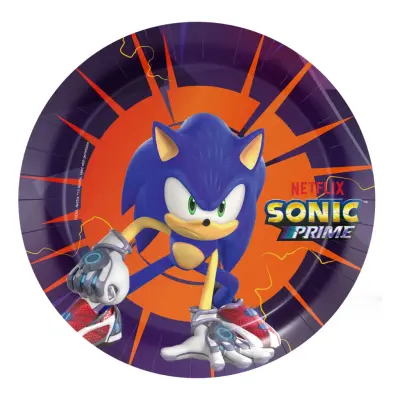 Pappersassietter Sonic Prime™ - 8-pack