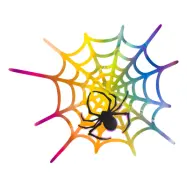 Pappersdekoration Halloween Neon
