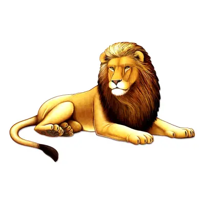 Pappersdekoration Lejon