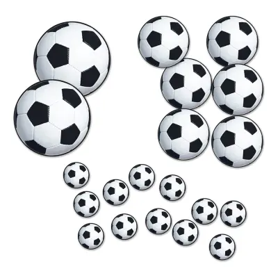 Pappersdekorationer Fotbollar