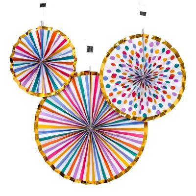 Pappersfjädrar Karusell - 3-pack