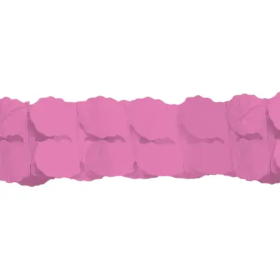 Pappersgirlang Neonrosa