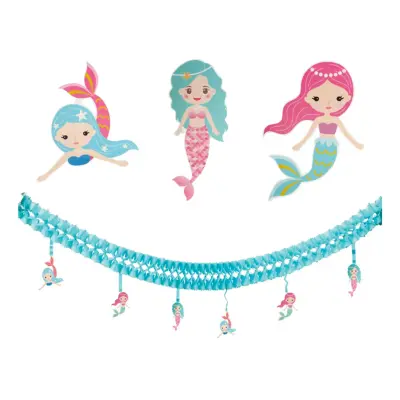 Pappersgirlang Sjöjungfru DIY