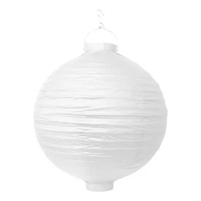 Papperslykta Rund Vit - 20 cm