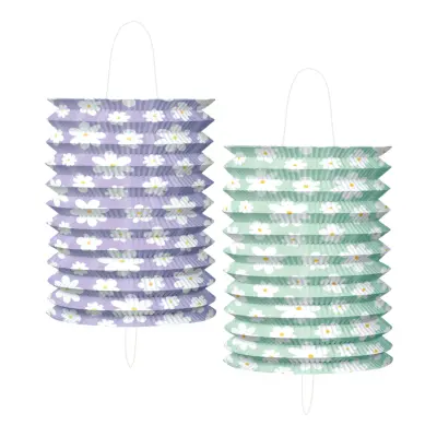 Papperslyktor Daisies - 2-pack