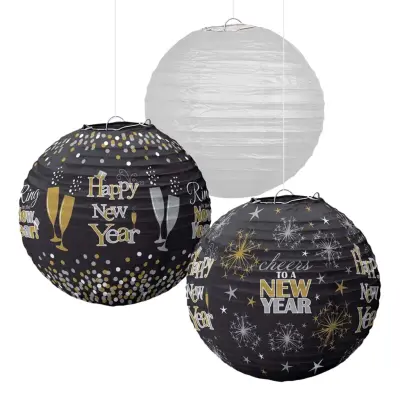 Rislampor Happy New Year - 3-pack