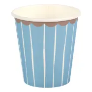 Pappersmugg Liten Blå/Brun - 10-pack