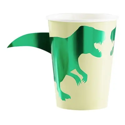 Pappersmuggar Dinosaurie Metallic - 8-pack
