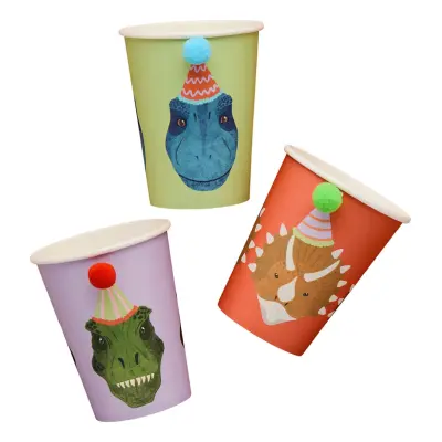 Pappersmuggar Dinosaurier - 6-pack