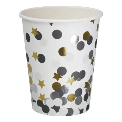 Pappersmuggar Dots & Stars - 8-pack