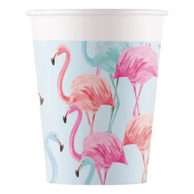Pappersmuggar Flamingos - 8-pack