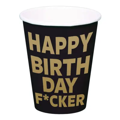 Pappersmuggar Happy Birthday F*cker - 8-pack