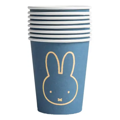 Pappersmuggar Miffy Baby Blå - 8-pack