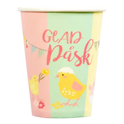 Pappersmuggar Påskkycklingar&Ägg - 8-pack