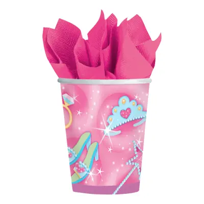 Pappersmuggar Prinsesskalas - 8-pack