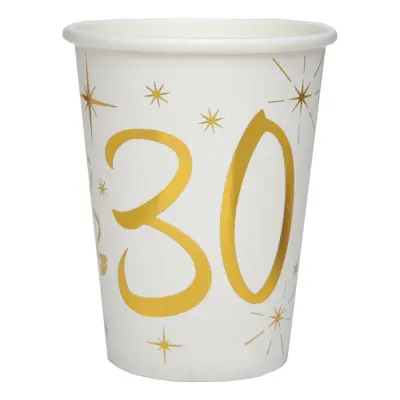 Pappersmuggar Siffra Guld/Vit - Siffra 30