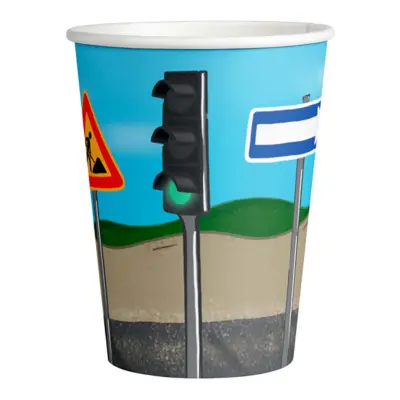 Pappersmuggar Vägarbete - 8-pack