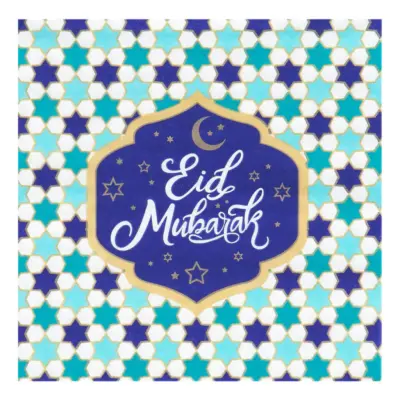 Pappersservetter Eid Mubarak - 20-pack