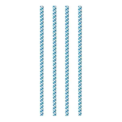 Papperssugrör Bayersk Blå - 100-pack