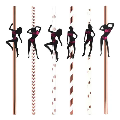 Papperssugrör Dansöser - 6-pack