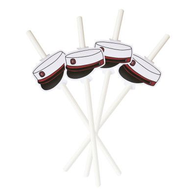 Papperssugrör Danska Studenten Röd - 20-pack