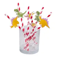 Papperssugrör Dino - 6-pack