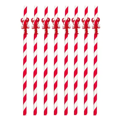 Papperssugrör Kräftor - 8-pack