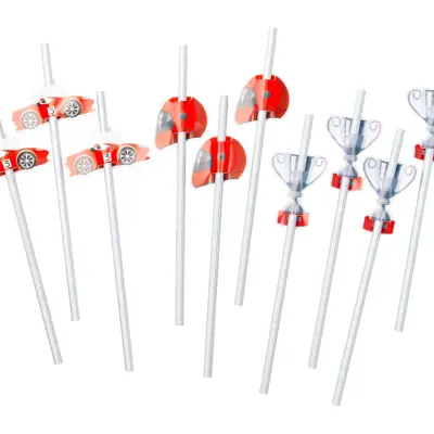 Papperssugrör Racing - 10-pack