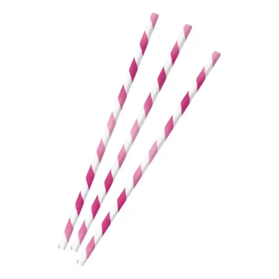 Papperssugrör Rosa Mix - 12-pack