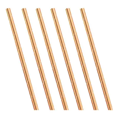 Papperssugrör Roséguld - 24-pack