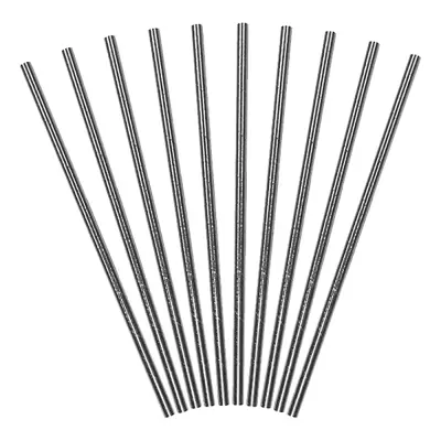 Papperssugrör Silver Metallic Klassiska - 10-pack