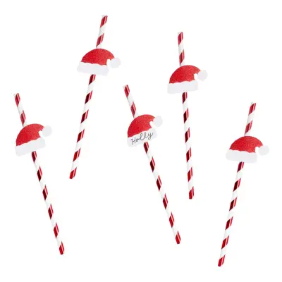 Papperssugrör Tomteluva - 20-pack