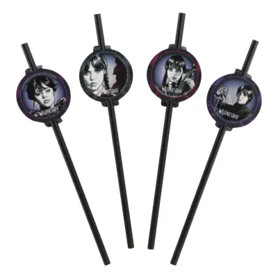 Papperssugrör Wednesday - 8-pack