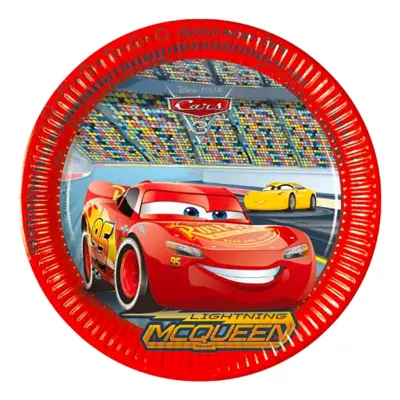Papperstallrikar Bilar/Cars 3 - 8-pack