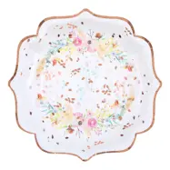 Papperstallrikar Blomster - 10-pack