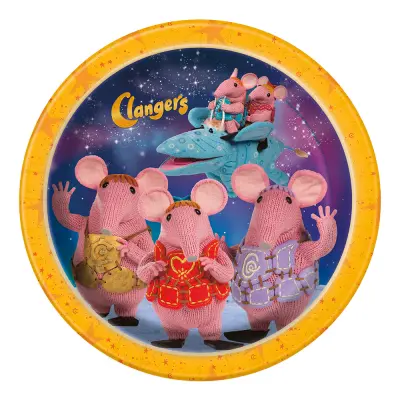 Papperstallrikar Clangers - 8-pack
