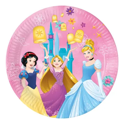 Papperstallrikar Disneyprinsessor - 8-pack