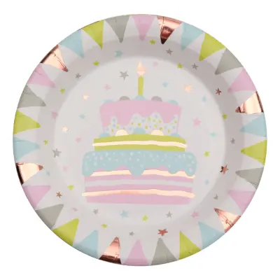 Papperstallrikar Födelsedag - 10-pack