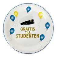 Papperstallrikar Grattis till Studenten - 8-pack