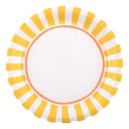 Papperstallrikar Gul/Orange - 6-pack