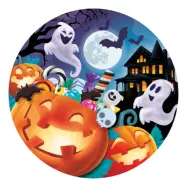 Papperstallrikar Halloweenkalas - 6-pack