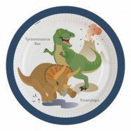 Papperstallrikar Happy Dinosaur - 8-pack