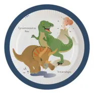 Papperstallrikar Happy Dinosaur - 8-pack