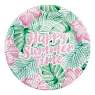 Papperstallrikar Happy Summer Time - 8-pack