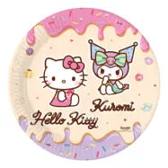 Papperstallrikar Hello Kitty&Kuromi - 8-pack