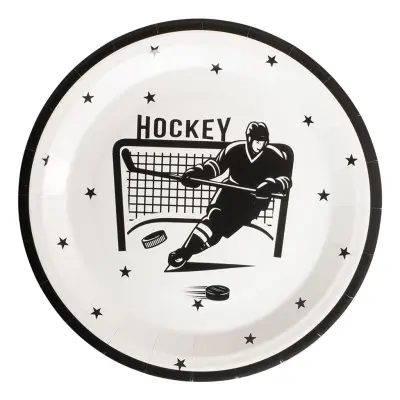 Papperstallrikar Hockey - 8-pack